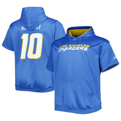 Los Angeles Chargers Justin Herbert Big & Tall Short Sleeve Pullover Hoodie | NFL On sale