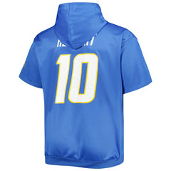 Los Angeles Chargers Justin Herbert Big & Tall Short Sleeve Pullover Hoodie | NFL On sale