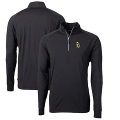 Green Bay Packers Cutter & Buck Adapt Eco Knit Stretch Recycled Quarter-Zip Throwback Pullover Top | NFL Hot