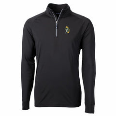 Green Bay Packers Cutter & Buck Adapt Eco Knit Stretch Recycled Quarter-Zip Throwback Pullover Top | NFL Hot