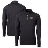 Las Vegas Raiders Cutter & Buck Adapt Eco Knit Stretch Recycled Quarter-Zip Throwback Pullover Top | NFL Outlet