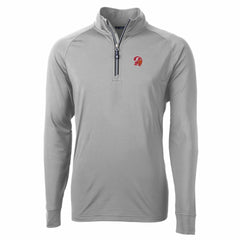 Tampa Bay Buccaneers Cutter & Buck Adapt Eco Knit Stretch Recycled Quarter-Zip Throwback Pullover Top | NFL Discount