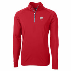 Buffalo Bills Cutter & Buck Adapt Eco Knit Stretch Recycled Quarter-Zip Throwback Pullover Top | NFL Discount