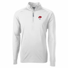 Buffalo Bills Cutter & Buck Adapt Eco Knit Stretch Recycled Quarter-Zip Throwback Pullover Top | NFL New