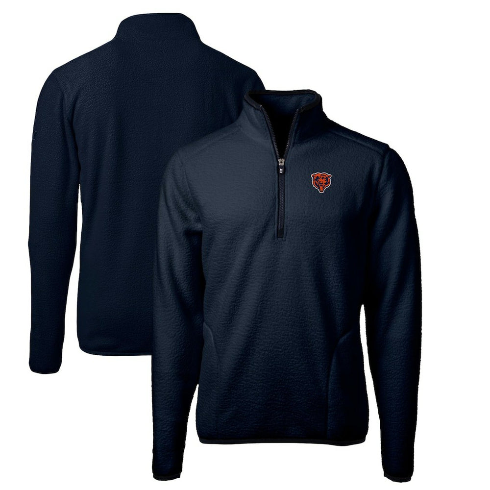 Chicago Bears Cutter & Buck Throwback Eco Sherpa Fleece Quarter-Zip Pullover Jacket | NFL On sale