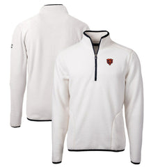 Chicago Bears Cutter & Buck Throwback Eco Sherpa Fleece Quarter-Zip Pullover Jacket | NFL On sale