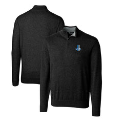 Detroit Lions Cutter & Buck Throwback Logo Lakemont Tri-Blend Quarter-Zip Pullover Sweater | NFL On sale