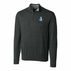 Detroit Lions Cutter & Buck Throwback Logo Lakemont Tri-Blend Quarter-Zip Pullover Sweater | NFL Discount