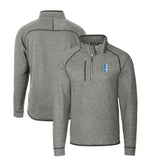 Detroit Lions Cutter & Buck Throwback Logo Mainsail Sweater-Knit Half-Zip Pullover Jacket | NFL US