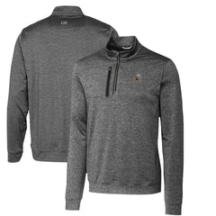 Cleveland Browns Cutter & Buck Stealth Heathered Throwback Logo Quarter-Zip Pullover Top | NFL Discount