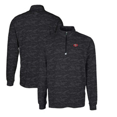 San Francisco 49ers Cutter & Buck Throwback Logo Traverse Camo Print Stretch Quarter-Zip Pullover Top | NFL Sale