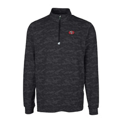San Francisco 49ers Cutter & Buck Throwback Logo Traverse Camo Print Stretch Quarter-Zip Pullover Top | NFL Sale
