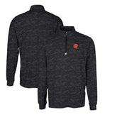 Cincinnati Bengals Cutter & Buck Throwback Logo Traverse Camo Print Stretch Quarter-Zip Pullover Top | NFL Outlet