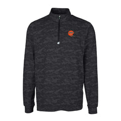 Cincinnati Bengals Cutter & Buck Throwback Logo Traverse Camo Print Stretch Quarter-Zip Pullover Top | NFL Outlet