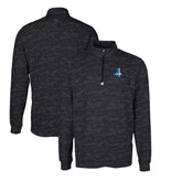 Detroit Lions Cutter & Buck Throwback Logo Traverse Camo Print Stretch Quarter-Zip Pullover Top | NFL Outlet