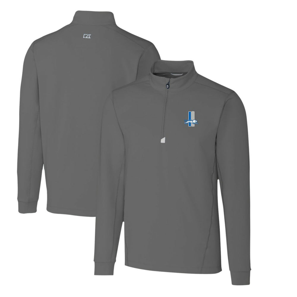 Detroit Lions Cutter & Buck Throwback Logo Traverse Stretch Quarter-Zip Pullover Top | NFL US