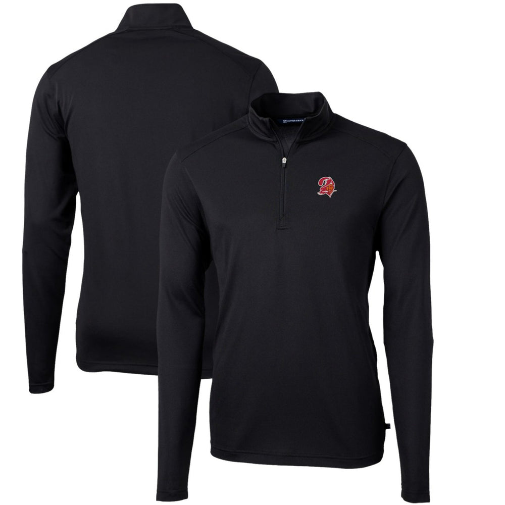 Tampa Bay Buccaneers Cutter & Buck Throwback Logo Virtue Eco Pique Recycled Quarter-Zip Pullover Top | NFL Near me