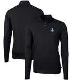 Detroit Lions Cutter & Buck Throwback Logo Virtue Eco Pique Recycled Quarter-Zip Pullover Top | NFL Discount