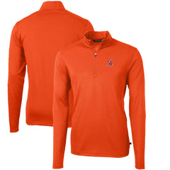 Tampa Bay Buccaneers Cutter & Buck Throwback Logo Virtue Eco Pique Recycled Quarter-Zip Pullover Top | NFL Hot