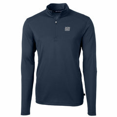 New York Giants Cutter & Buck Throwback Logo Virtue Eco Pique Recycled Quarter-Zip Pullover Top | NFL Outlet