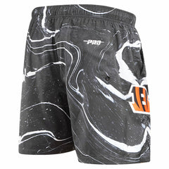 Cincinnati Bengals Pro Standard Allover Marble Print Shorts | NFL Discount