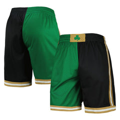 Kelly Green/Black Boston Celtics Hardwood Classics 2007 Split Swingman Shorts | NBA