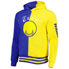 Royal/Gold Golden State Warriors Hardwood Classics Split Pullover Hoodie sale | NBA
