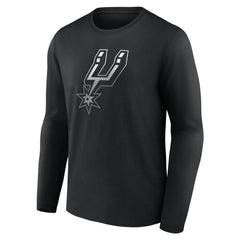Black San Antonio Spurs Gradient Logo Long Sleeve T-Shirt | NBA