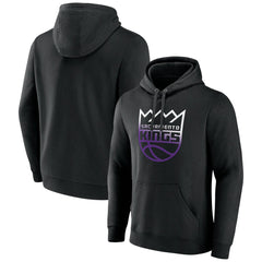 Black Sacramento Kings Gradient Logo Pullover Hoodie | NBA