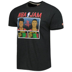 Charcoal Jalen Green & Jabari Smith Jr. Houston Rockets Homage NBA Jam Tri-Blend T-Shirt | NBA