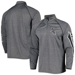 Chicago White Sox Stitches Wordmark Raglan Quarter-Zip Top - MLB Tops