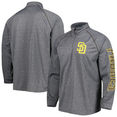 San Diego Padres Stitches Wordmark Raglan Quarter-Zip Top - MLB Tops