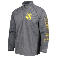 San Diego Padres Stitches Wordmark Raglan Quarter-Zip Top - MLB Tops