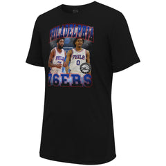 Black Joel Embiid & Tyrese Maxey Philadelphia 76ers Stadium Essentials Unisex Player Duo T-Shirt | NBA