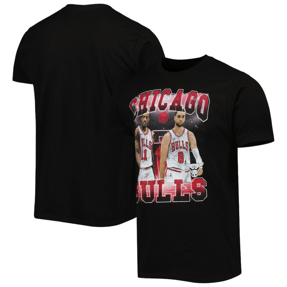 Black DeMar DeRozan & Zach LaVine Chicago Bulls Stadium Essentials Unisex Player Duo T-Shirt sale | NBA