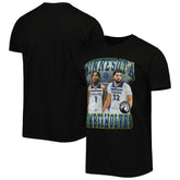 Black Anthony Edwards & Karl-Anthony Towns Minnesota Timberwolves Stadium Essentials Unisex Player Duo T-Shirt | NBA