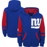 New York Giants Preschool Stadium Color Block Full-Zip Hoodie | NFL Discount