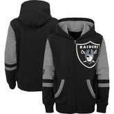 Las Vegas Raiders Preschool Stadium Color Block Full-Zip Hoodie | NFL Discount