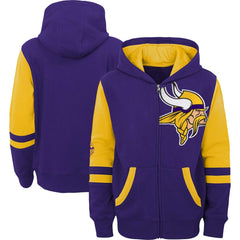Minnesota Vikings Preschool Stadium Color Block Full-Zip Hoodie | NFL US