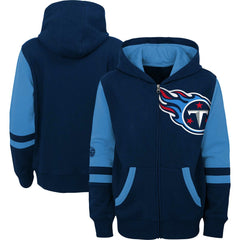 Tennessee Titans Youth Colorblock Full-Zip Hoodie | NFL Discount