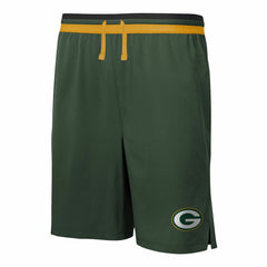 Green Bay Packers Cool Down Tri-Color Elastic Training Shorts | NFL Hot