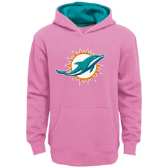 Miami Dolphins Girls Youth Prime Pullover Hoodie | NFL Discount