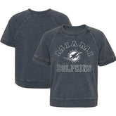 Miami Dolphins Girls Juniors Cheer Squad Raglan T-Shirt | NFL Sale