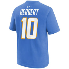 Los Angeles Chargers Justin Herbert Youth Player Name & Number T-Shirt | NFL Discount