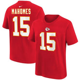 Kansas City Chiefs Patrick Mahomes Youth Player Name & Number T-Shirt | NFL Near me