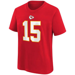 Kansas City Chiefs Patrick Mahomes Youth Player Name & Number T-Shirt | NFL Near me