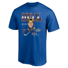 Brett Hull St. Louis Blues Player Caricature T-Shirt - NHL T-shirts
