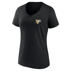 Pittsburgh Penguins Women's Territorial V-Neck T-Shirt - NHL T-shirts