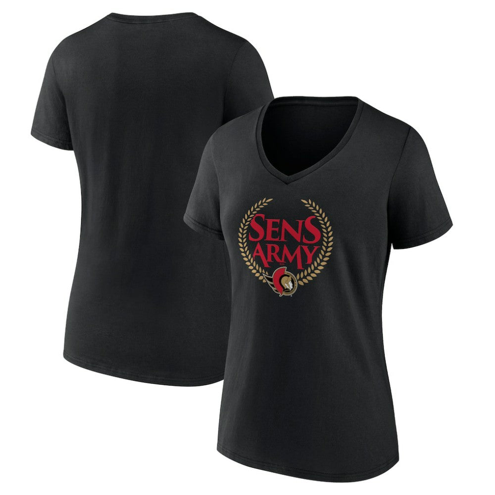 Ottawa Senators Women's Shout Out V-Neck T-Shirt - NHL T-shirts