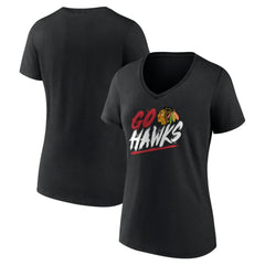 Chicago Blackhawks Women's Proclamation V-Neck T-Shirt - NHL T-shirts